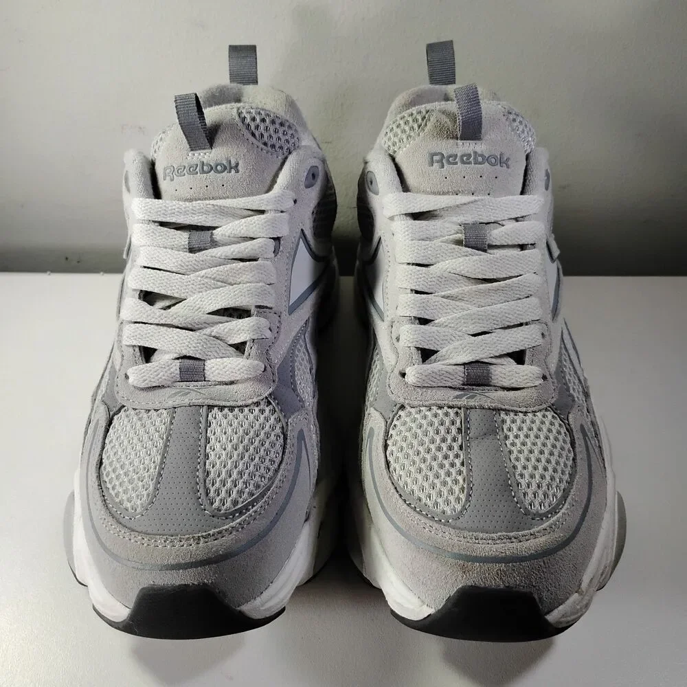 Reebok Royal Charge Sneaker Men US 10.5 Chunky Gray White Casual Lifestyle Shoes